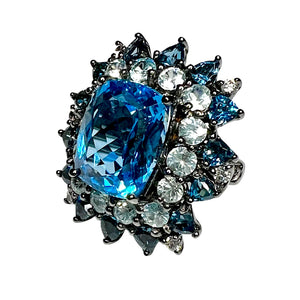 Multi-Topaz Statement Ring