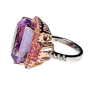 Amethyst, Ruby & Pink Sapphires Ring