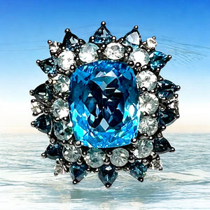 Multi-Topaz Statement Ring